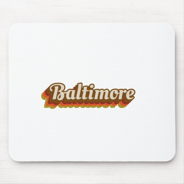 Vintage Baltimore Mouse Pad (Front)