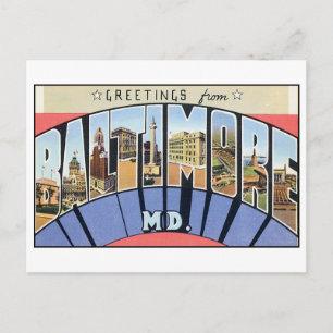 Vintage Baltimore Postcard