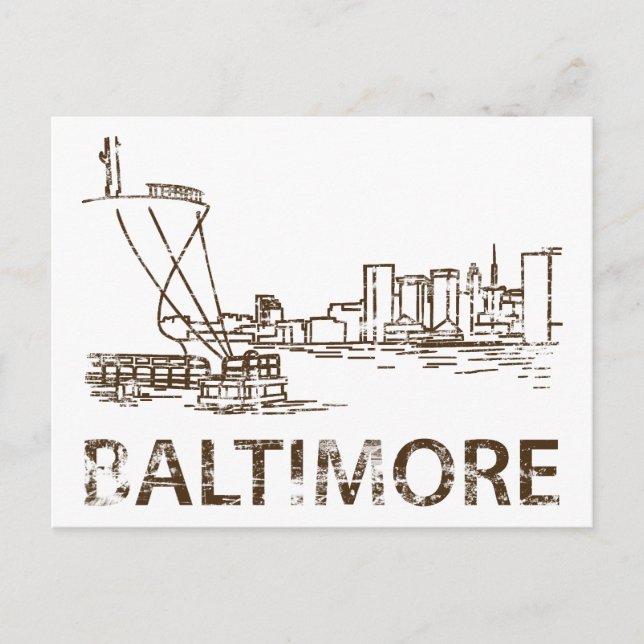 Vintage Baltimore Postcard (Front)