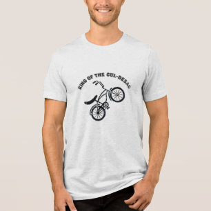 Vintage Banana Seat Bike King of the Cul-Desac Tri-Blend Shirt