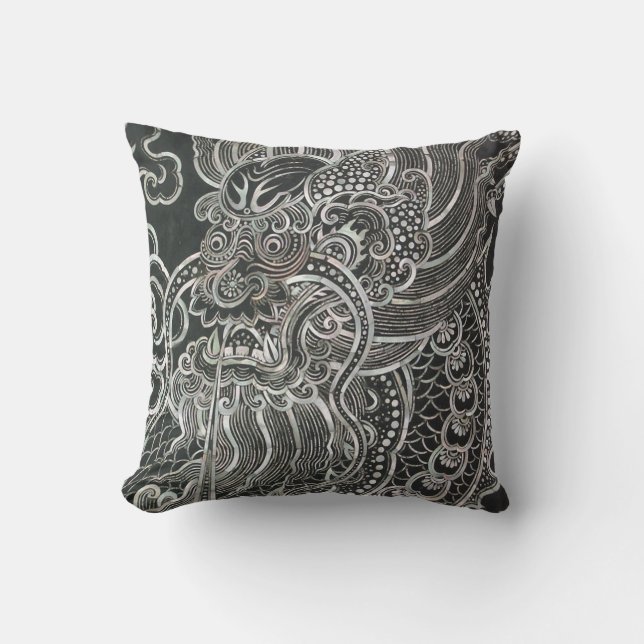Vintage Bangkok Dragon Cushion (Front)