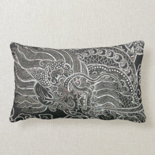 Vintage Bangkok Dragon Lumbar Cushion