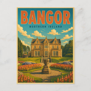 Vintage Bangor Northen Ireland gifts and souvenir Postcard