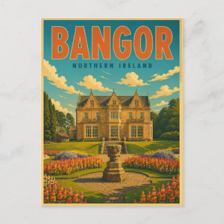 Vintage Bangor Northen Ireland gifts and souvenir Postcard