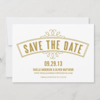 VINTAGE BANNER | SAVE THE DATE ANNOUNCEMENT