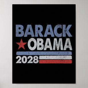 Vintage Barack Obama 2028 Obama For President Elec Poster