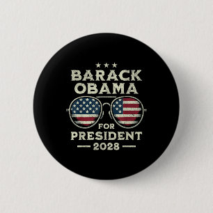 Vintage Barack Obama For President 2028 - Obama 28 6 Cm Round Badge