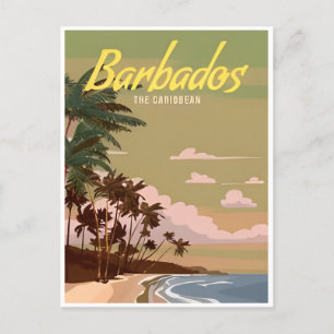 Vintage Barbados Caribbean Bridgetown  Postcard