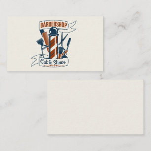 Vintage Barbershop Business Card