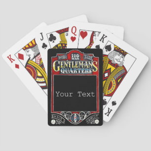 Vintage Barbershop Playing Cards
