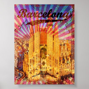 Vintage Barcelona Poster