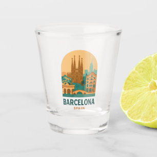 Vintage Barcelona Spain Travel – Sagrada Familia Shot Glass