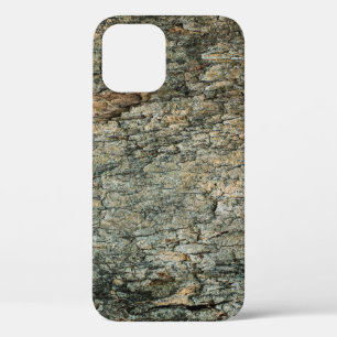 Vintage bark wood backgroundabstract, graphic deco iPhone 12 case