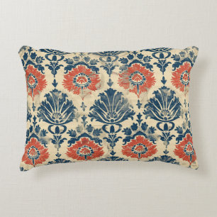 Vintage Barkcloth 3 Colours Textile Design Decorative Cushion