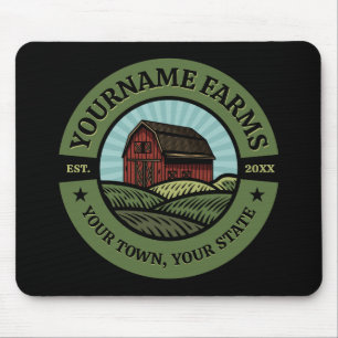 Vintage Barn ADD NAME Country Farm Crops Farmer  Mouse Pad