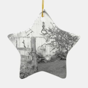 Vintage Barn Ceramic Tree Decoration