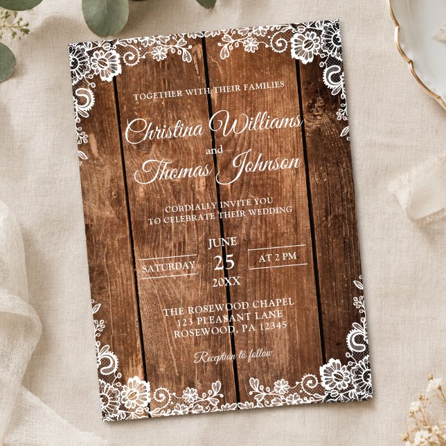 Vintage Barn Wedding Invitation (Creator Uploaded)