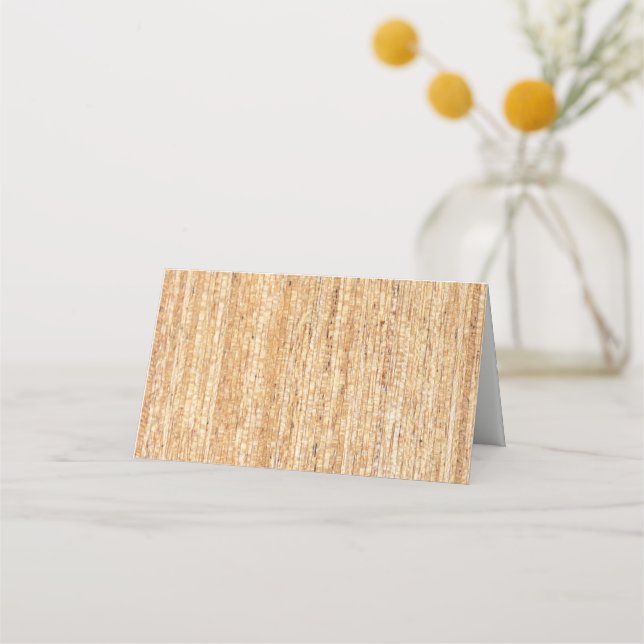Vintage Barn Wood | Wedding Folded Place Cards (Front)