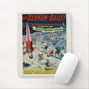 Vintage Barnum & Bailey Circus Poster Mouse Pad