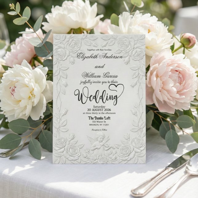 Vintage Baroque Cherub Angel With Violin  Invitation (Creator Uploaded)