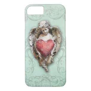 Vintage Baroque Cherub with Heart Case-Mate iPhone Case