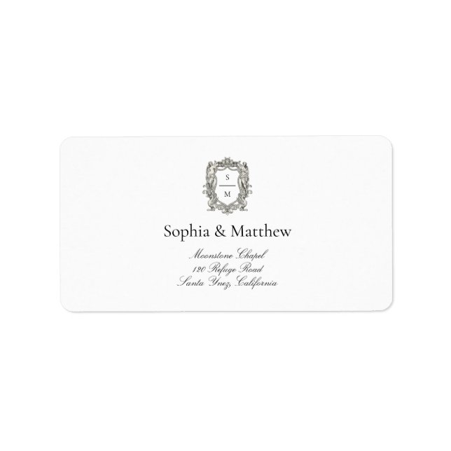 Vintage Baroque Fine Art Renaissance Minimal Label (Front)