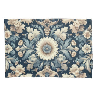 Vintage Baroque Floral Foliage Pillowcase