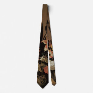 Vintage Baroque, Floral Still Life Flowers in Vase Tie