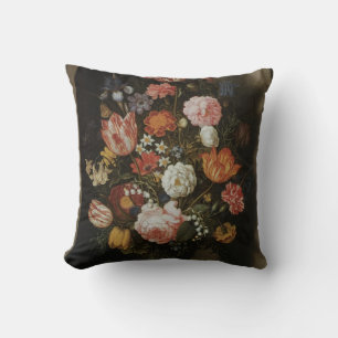 Vintage Baroque, Flower Piece by Bosschaert, Elder Cushion
