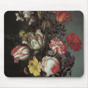 Vintage Baroque Flowers by Balthasar van der Ast Mouse Pad