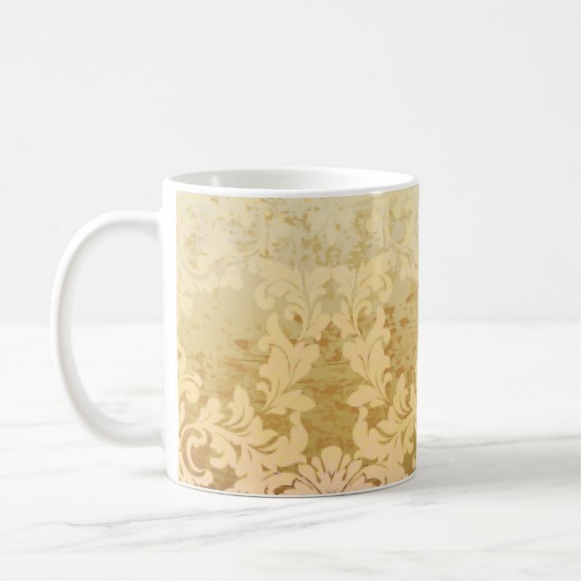 Vintage baroque pattern, ornamental luxury. coffee mug (Left)