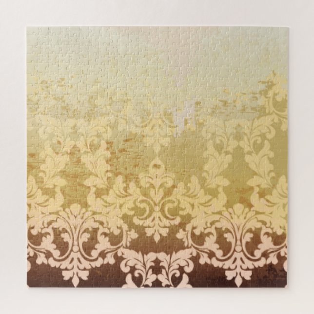 Vintage baroque pattern, ornamental luxury. jigsaw puzzle (Vertical)