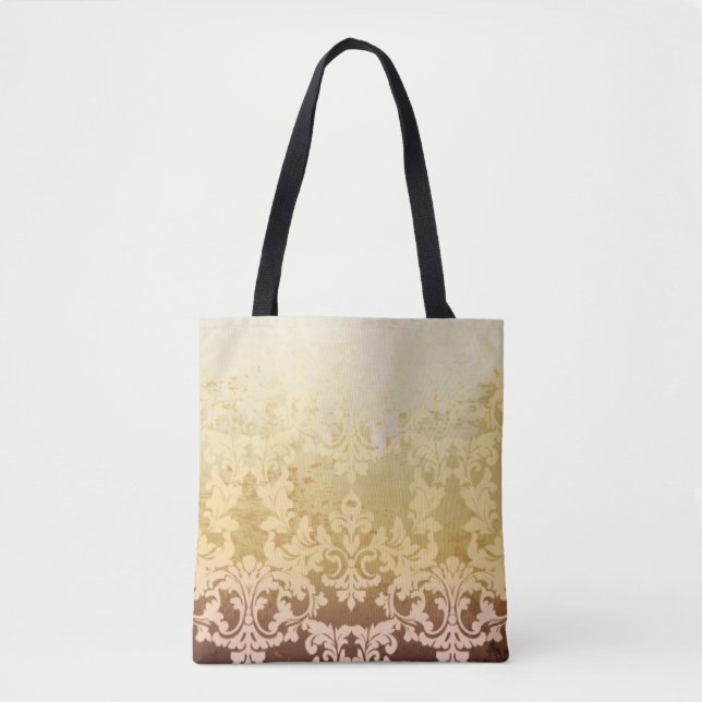 Vintage baroque pattern, ornamental luxury. tote bag (Front)