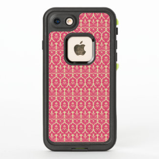 Vintage Baroque Pink Floral Wallpaper