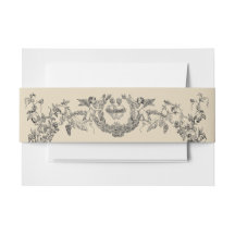 Vintage Baroque Rococo Border with Hearts