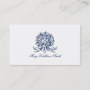 Vintage Baroque Seashell Calling/ Business Card