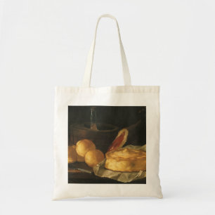 Vintage Baroque Still Life with Bread, Tart, Ham Tote Bag