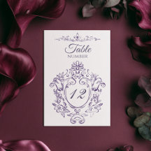 Vintage Baroque Victorian Plum wedding