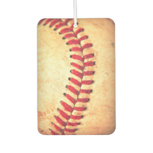 Vintage baseball ball car air freshener