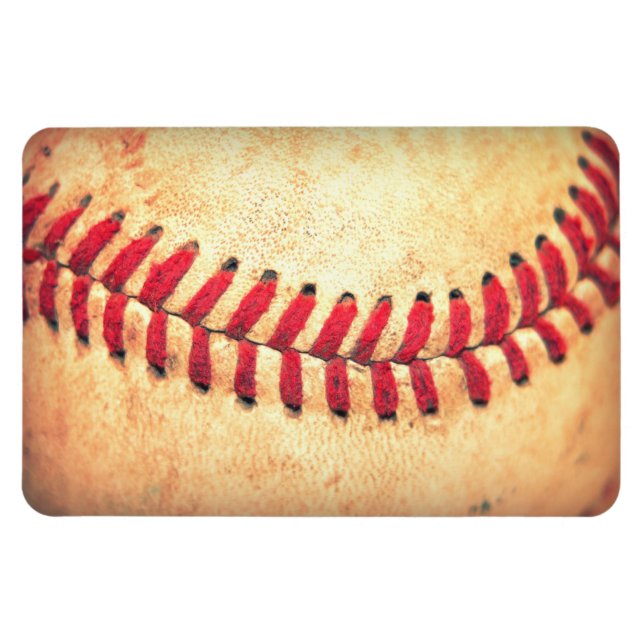 Vintage baseball ball magnet (Horizontal)
