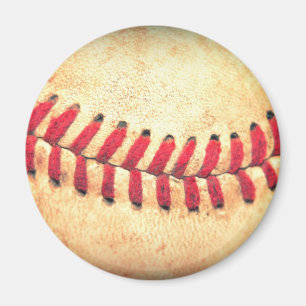 Vintage baseball ball magnet