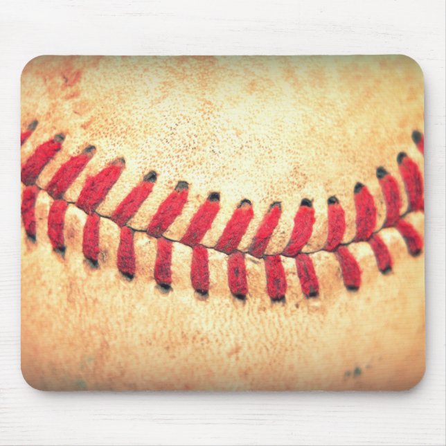Vintage baseball ball mouse pad (Front)