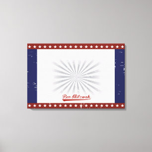 VINTAGE BASEBALL Bar Bat Mitzvah Sign In CUSTOM