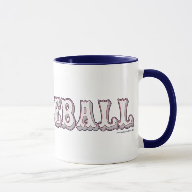 Vintage Baseball Batter Diamond Design Mug (Right)