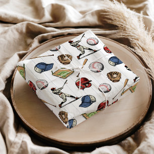 Vintage Baseball Birthday Tissue Paper