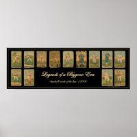 Vintage Baseball Card Antique Poster