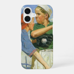 Vintage Baseball, Children, Boys Playing Sports iPhone 16 Case