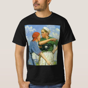 Vintage Baseball, Children, Boys Playing Sports T-Shirt