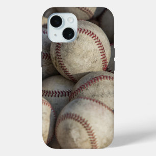 Vintage Baseball Close-up iPhone 15 Case