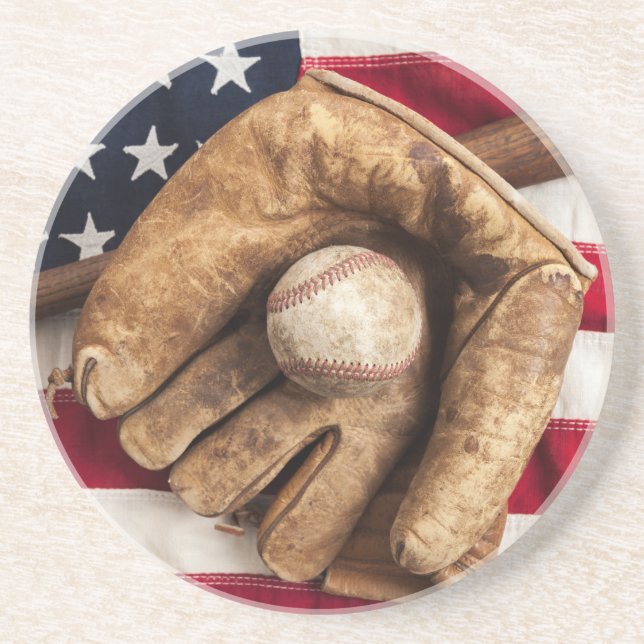 Vintage Baseball Coaster (Front)